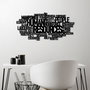 Wallity Human Resources Escultura de Pared de Metal Negra